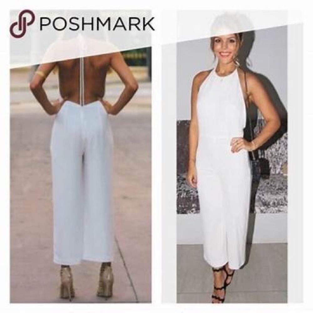 Zara Backless Halter Jumpsuit